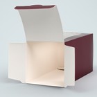 Коробка для макарун, кондитерская упаковка «Бордовая», 12 х 5.5 х 5.5 см - Фото 6