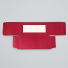 Коробка для макарун, кондитерская упаковка «Бордовая», 12 х 5.5 х 5.5 см - Фото 7