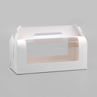 Коробка под рулет, белая 27.5×11×10 см - Фото 1