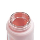 Бутылка для воды, 400 мл, 19.5×7×5.2 см, стеклянная, розовая - Фото 5