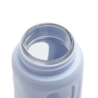 Бутылка для воды, 400 мл, 19.5×7×5.2 см, стеклянная, голубая - Фото 5