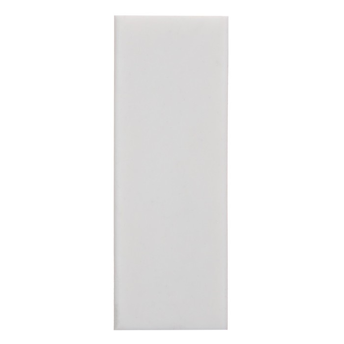 Ластик прямоугольный белый в пластиковом выдвижном держателе+запасной ластик МИКС в блистере