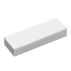 Ластик прямоугольный белый в пластиковом выдвижном держателе, запасной ластик, в блистере, МИКС - Фото 6