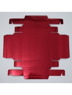 Коробка для конфет «Бордовая», 14.7 х 14.7 х 3.5 см (5 шт) - фото 807229795