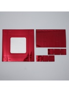 Коробка для конфет «Бордовая», 14.7 х 14.7 х 3.5 см (5 шт) - фото 808916730