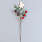 Деревянный декор на палочке «Новый год» 40 × 15 × 3 см, МИКС - фото 9155722