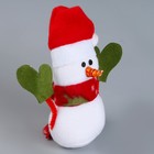 Мягкая игрушка "Снеговик", 14 см, цвет МИКС - Фото 2