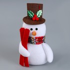Мягкая игрушка "Снеговик", 17 см, виды МИКС - фото 320569082