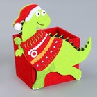 Карандашница «Новогодний динозавр/дракон» 13 × 15 × 7 см, МИКС - Фото 3