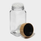 Баночки для специй BellaTenero «Эко», 120 мл, 4.3×11 см, набор 12 шт., с бамбуковой крышкой, стекло, прозрачные - Фото 7