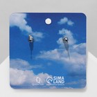 Серьги с эмалью «Цветы», цветные - Фото 4