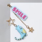 Серьги ассорти «Динозавр» SMILE, цветные в золоте - Фото 4