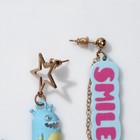 Серьги ассорти «Динозавр» SMILE, цветные в золоте - Фото 5
