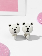 Клипсы детские "Выбражулька" мишки, цвет чёрно-белый - фото 809318215