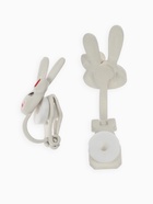 Серьги-клипсы детские «Выбражулька» зайчики, белые - Фото 4