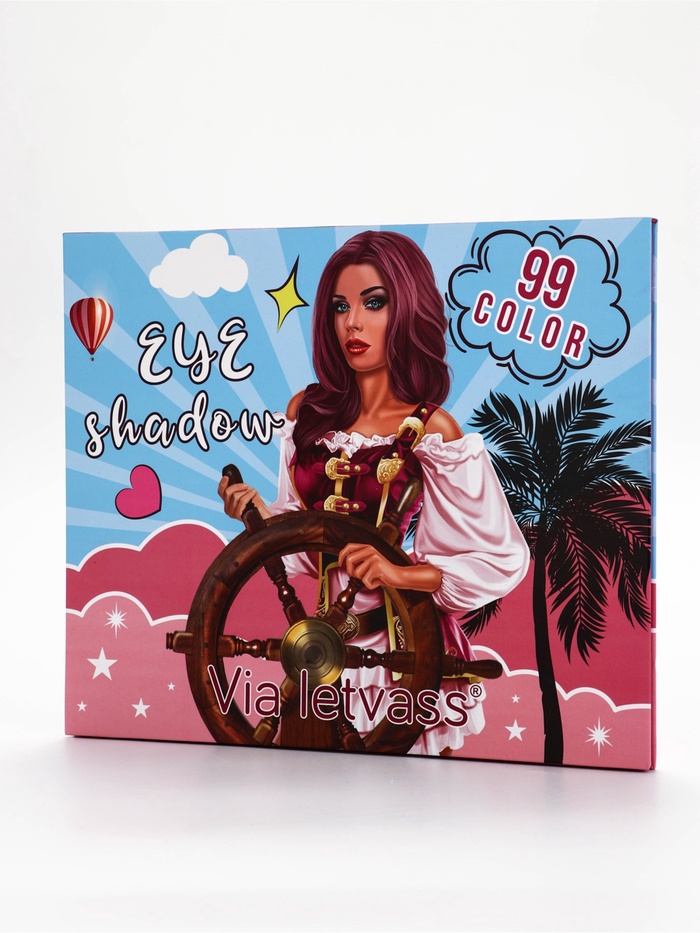 Палетка теней для век 99 цветов МИКС - Фото 1