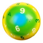 Мягкий мяч "Учиться весело"цифры 6,3см , в шоубоксе - Фото 3