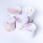 Набор круглых подарочных коробок 5 в 1 «Нежный образ», 20×20 -14×14 см - Фото 5