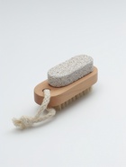 Пемза для педикюра с щёткой, с подвесом, натуральная щетина, 9.5×4 см, в коробке, бежевая - Фото 2