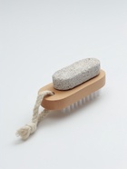 Пемза для педикюра с щёткой, с подвесом, искусственная щетина, 9.5×4 см - Фото 1