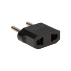 Переходник плоский, 6 А, 220 В, чёрный, 1 шт. - Фото 1