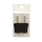 Переходник плоский, 6 А, 220 В, чёрный, 1 шт. - Фото 4