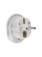 Переходник универсальный 16 А, с заземлением, 220 В, белый, заподлицо в розетку, 1 шт. - Фото 8