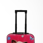 Чемодан детский 28 л (S), отдел на молнии, 4 колеса, розовый - Фото 5