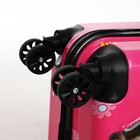 Чемодан детский 28 л (S), отдел на молнии, 4 колеса, розовый - Фото 7