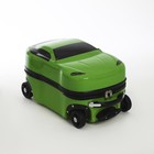 Чемодан малый 20" на молнии, 4 колеса, цвет зелёный - фото 9973512