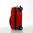 Чемодан малый 20" на молнии, 4 колеса, цвет красный - фото 23235485