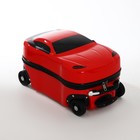 Чемодан малый 20" на молнии, 4 колеса, цвет красный - фото 23235488