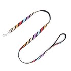 Комплект амуниции двухслойный, размер L, поводок 120×2 см, ОШ 31-45 см, ОГ 35-52 см, разноцветный - Фото 9