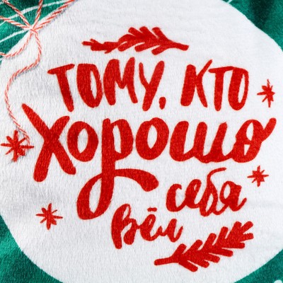Рюкзак - мешок детский новогодний «Тому, кто хорошо себя вёл», 35×30 см