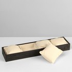 Подставка для часов, браслетов QF, флок, 4 места, 33×8×3.5 см, серо-бежевая - Фото 4