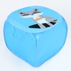 Корзина для хранения игрушек «Енотик» с крышкой, 45 х 45 х 43 см, синяя - Фото 3