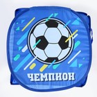 Корзина для хранения игрушек «Футбол» с крышкой, 45 х 45 х 43 см, синяя - фото 4117303