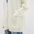 Кардиган женский MIST с карманами, молочный, onesize (44-48) - Фото 3