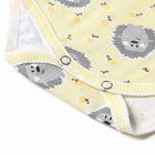 Боди Bloom Baby Ёжики с дл. рукавом, р. 68 см, желтый - Фото 4
