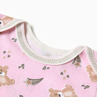 Боди Bloom Baby Мишки с кор. рукавом, р. 62 см, розовый - Фото 2