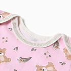 Боди Bloom Baby "Мишки" с коротким рукавом, рост 68 см, розовый - Фото 2