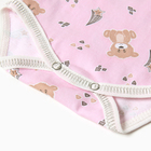 Боди Bloom Baby "Мишки" с коротким рукавом, рост 68 см, розовый - Фото 4