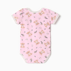 Боди Bloom Baby "Мишки" с коротким рукавом, рост 68 см, розовый - Фото 5