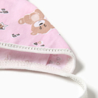 Костюм (распашонка, ползунки, чепчик) Bloom Baby Мишки, р. 56 см, розовый - Фото 10