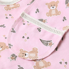 Костюм (распашонка, ползунки, чепчик) Bloom Baby Мишки, р. 68 см, розовый - Фото 3