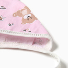 Костюм (распашонка, ползунки, чепчик) Bloom Baby Мишки, р. 68 см, розовый - Фото 10