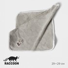 Салфетка для уборки Raccoon «Белая», 29×29 см - Фото 1