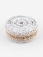Лента холщовая «Кружево», натуральная, 40 мм, 4.5±0.5 м, белая - Фото 4