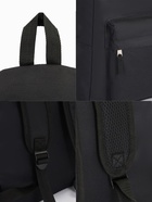 Рюкзак школьный на молнии, с карманом, однотонный, размер 30×14×41 см, чёрный - Фото 5