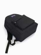 Рюкзак школьный на молнии, с карманом, однотонный, размер 30×14×41 см, чёрный - Фото 6